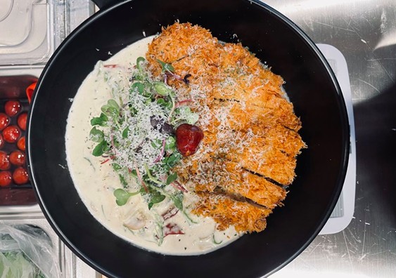 White Cream Chicken Katsu