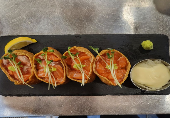 Salmon Inari Sushi